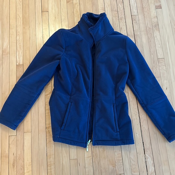 Lilly Pulitzer Grace Fleece zip up navy blue M - Picture 1 of 5